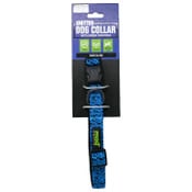 Wholesale - DOG COLLAR KNITTED WITH MESH PADDING NAVY, UPC: 191205586892